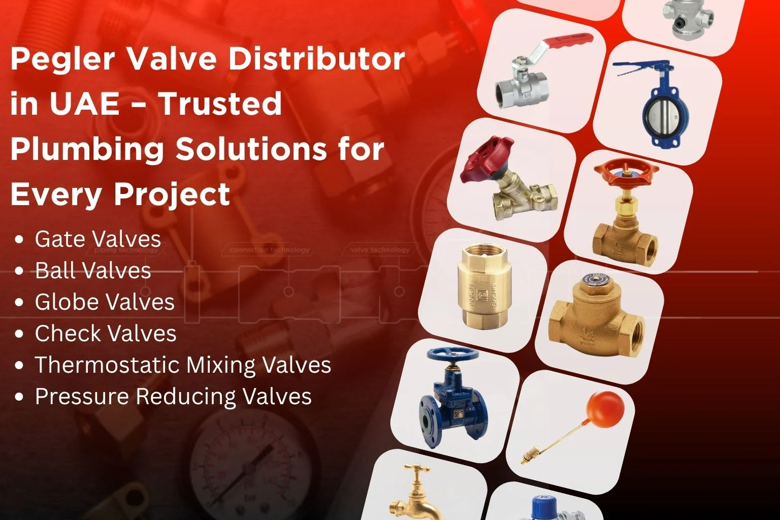 Pegler valve distributor in UAE