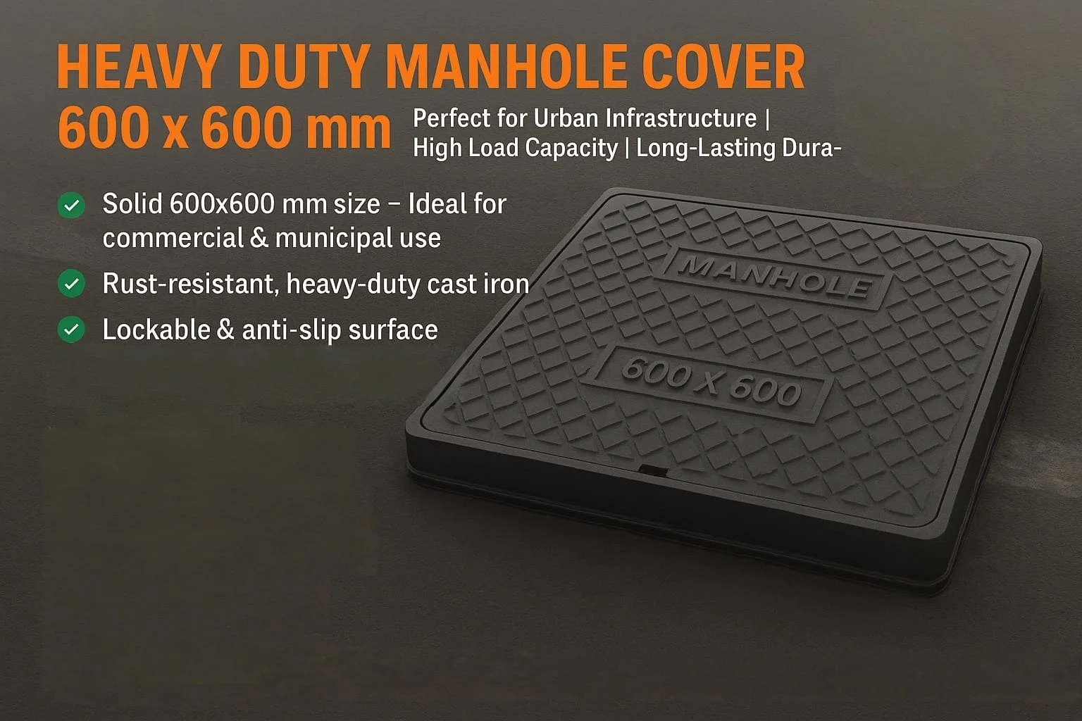 manhole cover 600 x 600