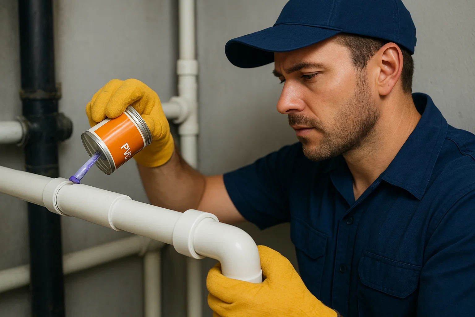 plumbing glue for PVC pipes