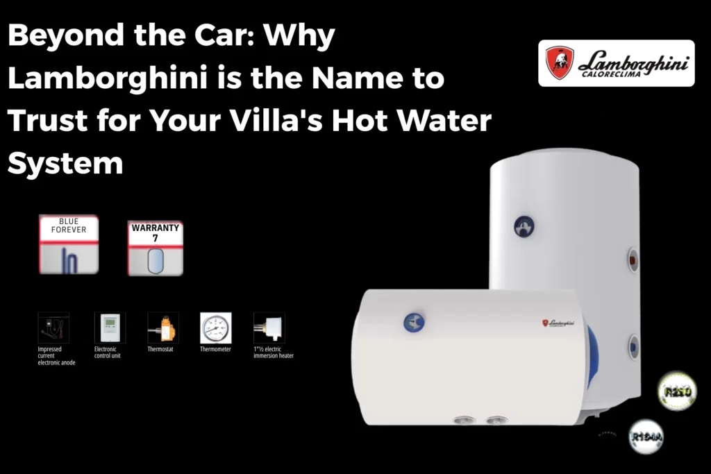 Lamborghini water heater for villa