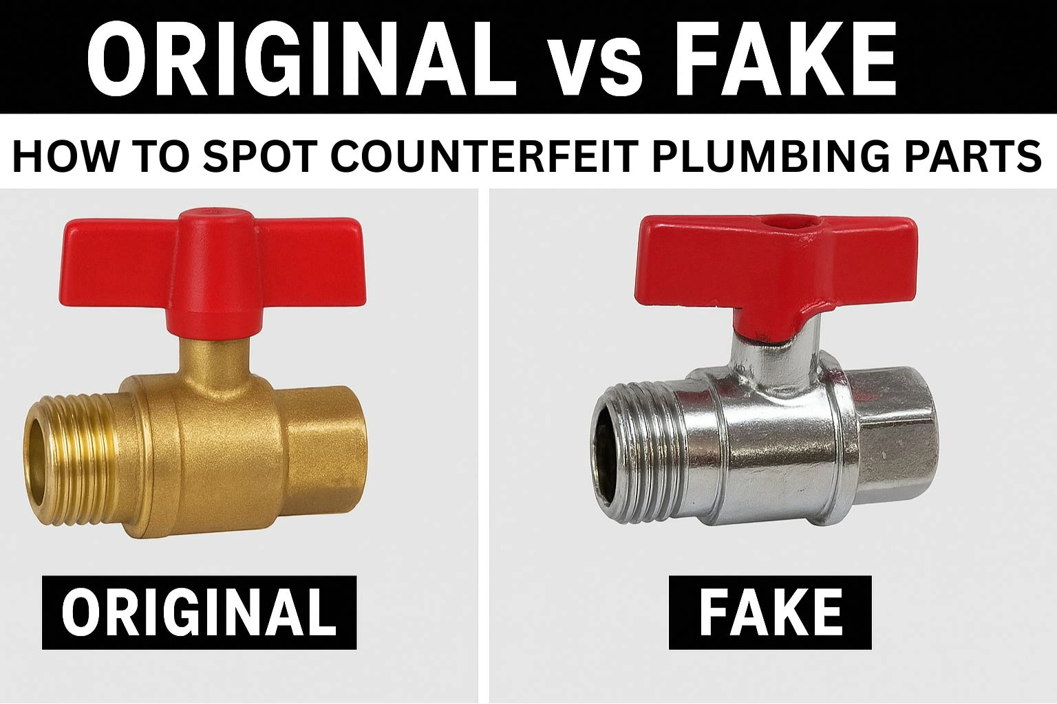 Counterfeit Plumbing Parts