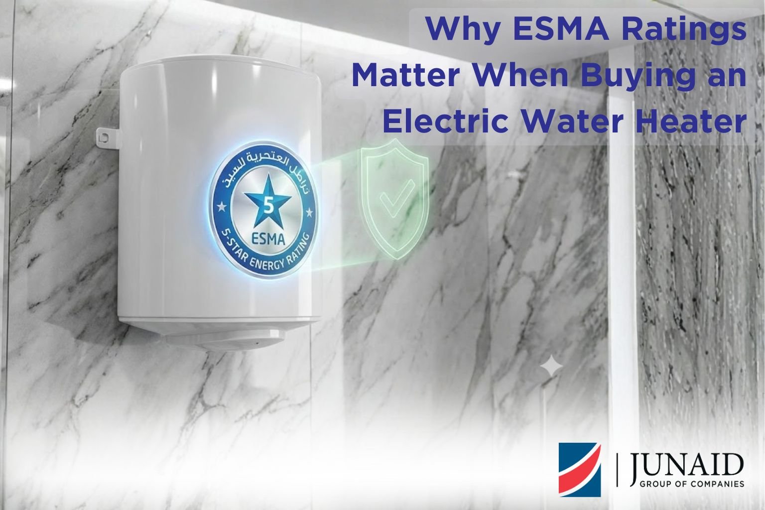 ESMA certified water heater